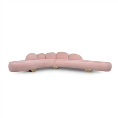 Ružičasta dizajnerska sofa